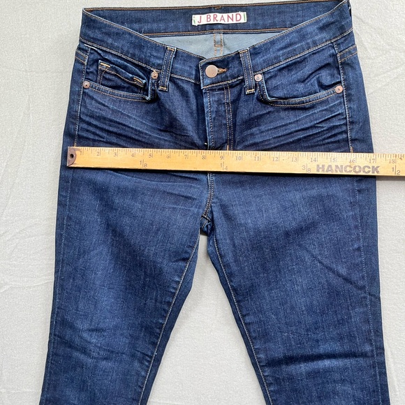 Women's J Brand Freedom Dark Wash High Rise Skinny Denim Jeans Size 27 - Picture 4 of 10